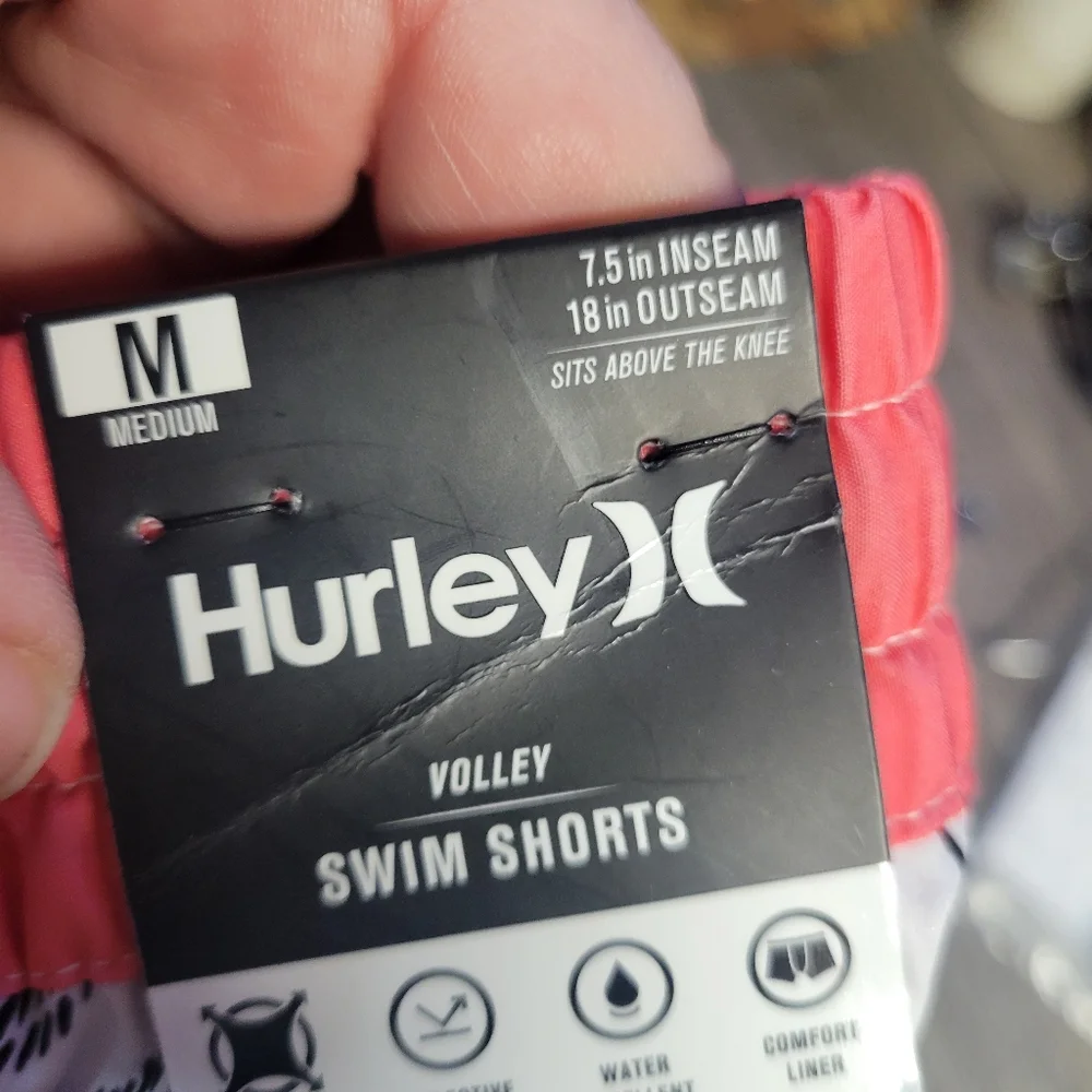 Hurley NWT Tropical Toucan‎ Print Volley Swim Shorts Size Medium
